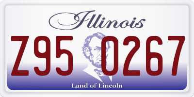 IL license plate Z950267
