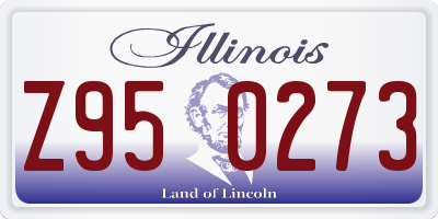IL license plate Z950273
