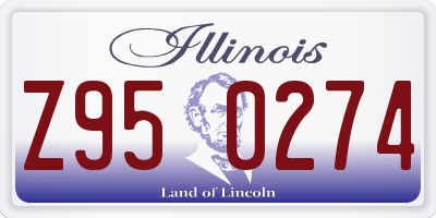 IL license plate Z950274