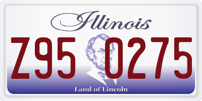 IL license plate Z950275