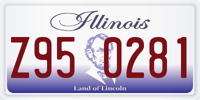 IL license plate Z950281