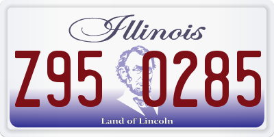 IL license plate Z950285