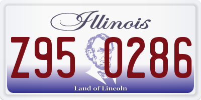 IL license plate Z950286