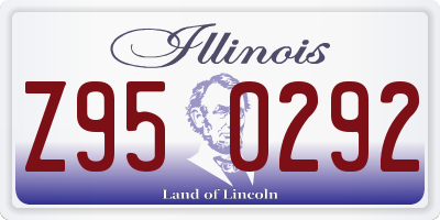 IL license plate Z950292