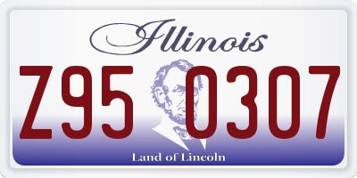 IL license plate Z950307