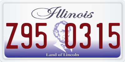 IL license plate Z950315