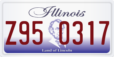 IL license plate Z950317