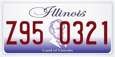 IL license plate Z950321