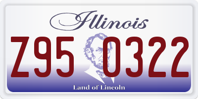 IL license plate Z950322
