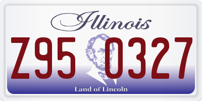 IL license plate Z950327