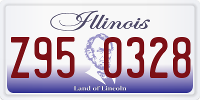 IL license plate Z950328