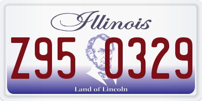 IL license plate Z950329