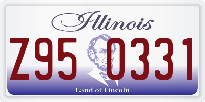IL license plate Z950331