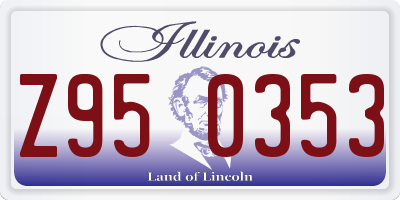 IL license plate Z950353