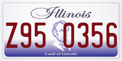 IL license plate Z950356