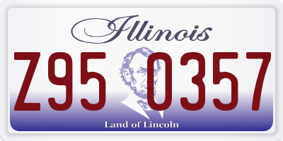 IL license plate Z950357