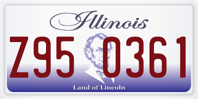 IL license plate Z950361