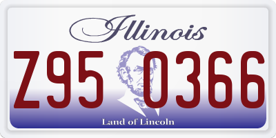 IL license plate Z950366