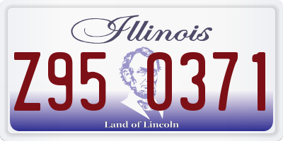 IL license plate Z950371