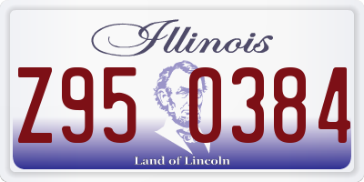 IL license plate Z950384