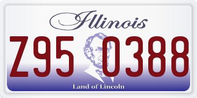 IL license plate Z950388