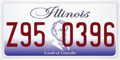 IL license plate Z950396