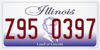 IL license plate Z950397