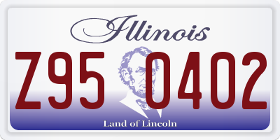IL license plate Z950402
