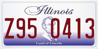 IL license plate Z950413