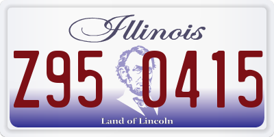 IL license plate Z950415