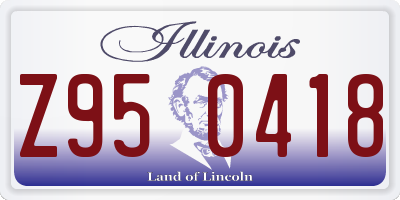 IL license plate Z950418
