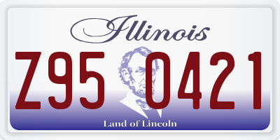 IL license plate Z950421