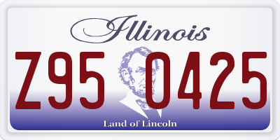 IL license plate Z950425