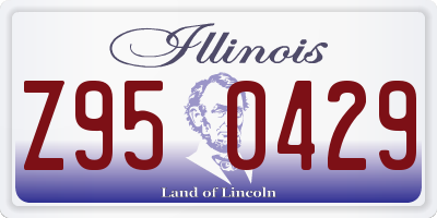 IL license plate Z950429