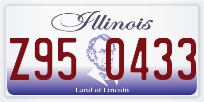 IL license plate Z950433