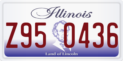 IL license plate Z950436