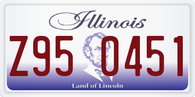 IL license plate Z950451