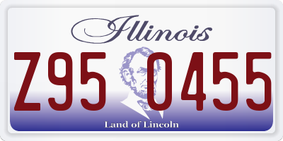 IL license plate Z950455
