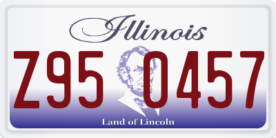 IL license plate Z950457