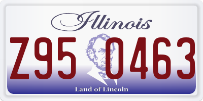 IL license plate Z950463