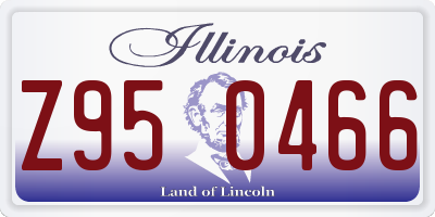IL license plate Z950466