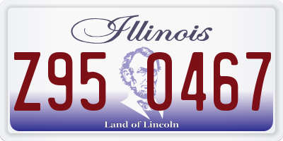 IL license plate Z950467