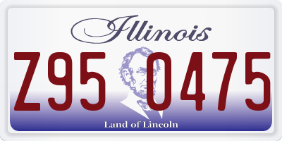 IL license plate Z950475