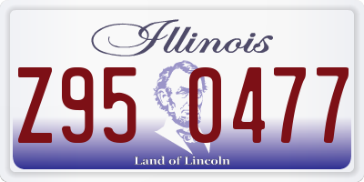 IL license plate Z950477