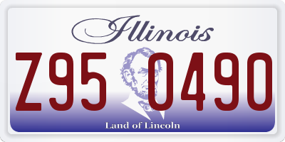 IL license plate Z950490