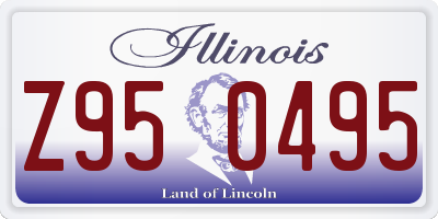 IL license plate Z950495
