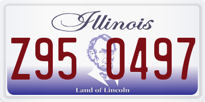 IL license plate Z950497