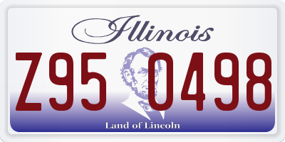 IL license plate Z950498