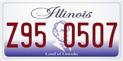 IL license plate Z950507