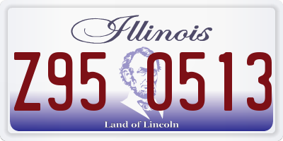 IL license plate Z950513